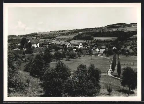 AK Sursee, Mariazell, Ortspartie mit Bäumen