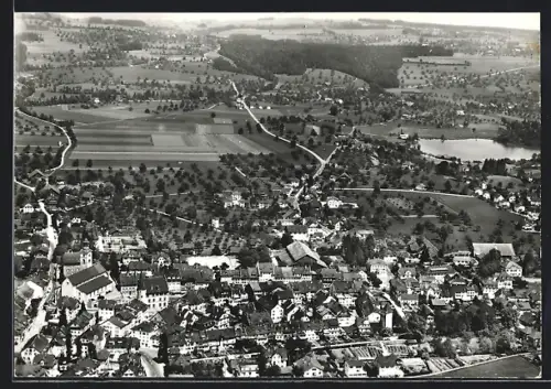 AK Sursee, Teilansicht, Fliegeraufnahme