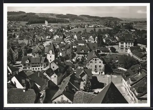 AK Sursee, Blick über die Dächer des Ortes