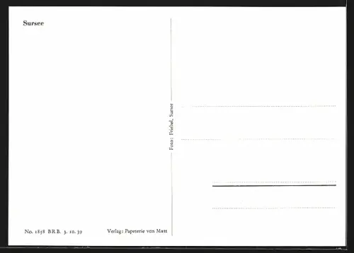 AK Sursee, Blick über die Dächer des Ortes
