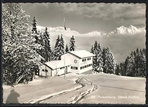 AK Dietikon, Skihaus Dietikon auf dem Flumserberg im Schnee