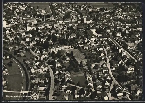AK Wohlen /AG, Gesamtansicht, Fliegeraufnahme