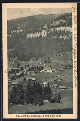 AK St. Beatenberg, Panorama mit Birrenfluh