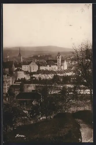 AK Aarau, Ortspartie mit Kirche
