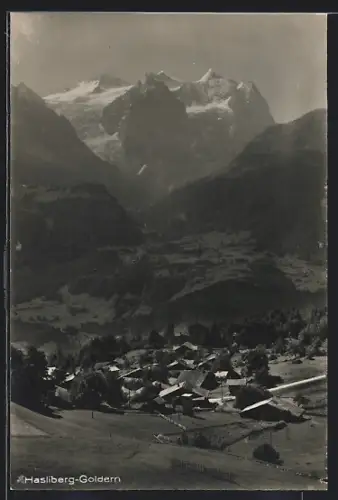 AK Hasliberg-Goldern, Teilansicht mit Bergen