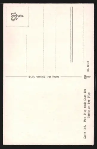 Künstler-AK Visp, Partie an der Visp