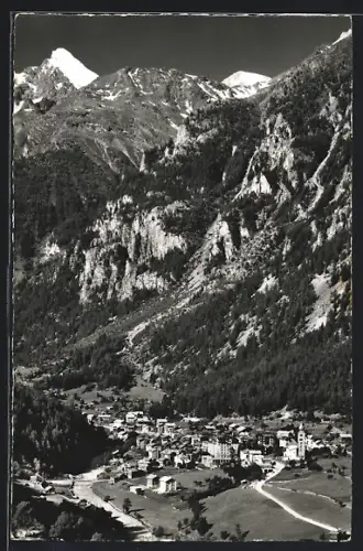 AK St. Niklaus, Teilansicht mit Brunegghorn und Bishorn