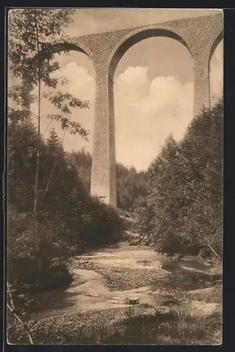 AK Degersheim, Weissbach-Viadukt der Bodensee-Toggenburg-Bahn