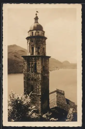 AK Morcote, Turm gegen Porto Ceresio