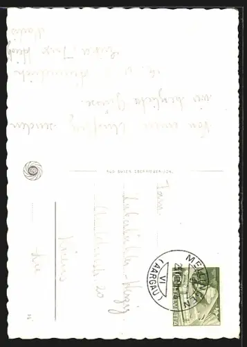 AK Mellingen /Aarg., Kirche und Vorplatz