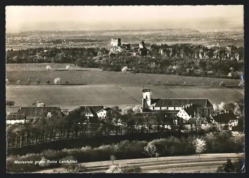 AK Mariastein, Ortsansicht gegen Ruine Landskron
