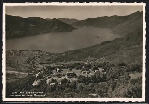 AK Locarno, Mte. Bré con vista sul Lago Maggiore