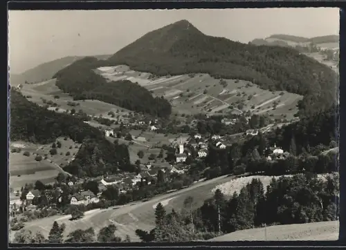 AK Langenbruck, Gesamtansicht mit Panorama