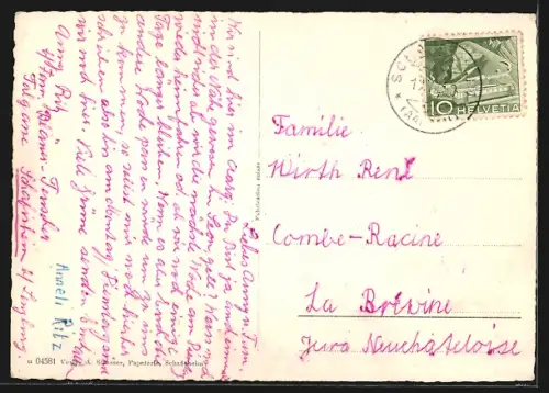 AK Schafisheim, Ortsansicht über die Dächer