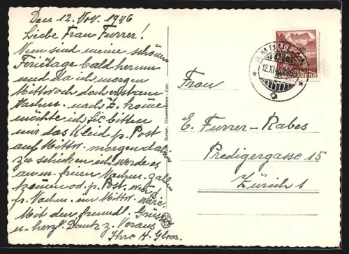 AK Othmarsingen, Ortsansicht von der Weide aus