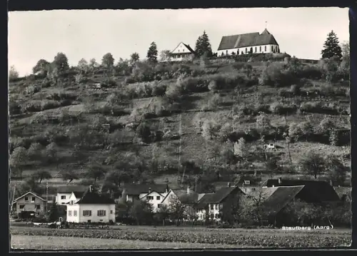 AK Staufen /AG, Ortsansicht mit Häusern auf dem Staufberg