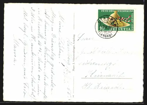 AK Staufen /AG, Ortsansicht mit Häusern auf dem Staufberg