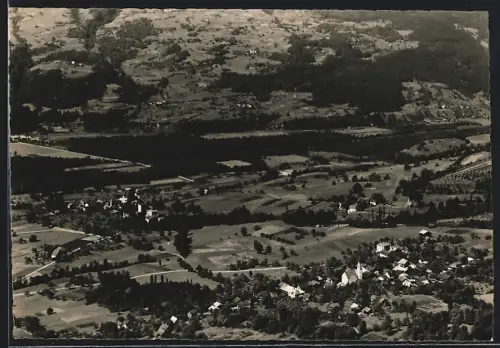 AK Almens /Rodels, Ortsansicht aus der Vogelschau