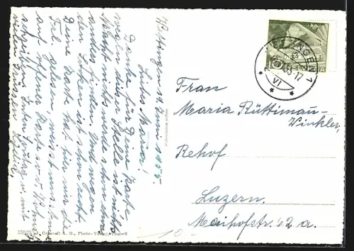 AK Fislisbach /Aarg., Ortsansicht von der Weide aus