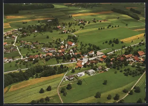 AK Remetschwil, Ortsansicht vom Flugzeug aus