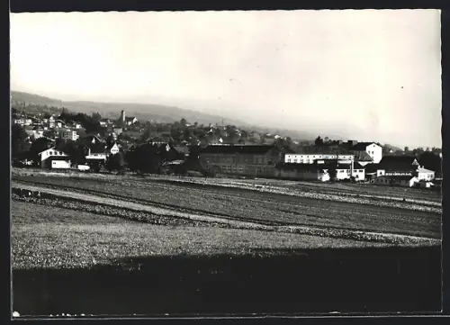AK Niederrohrdorf, Ortsansicht über die Felder