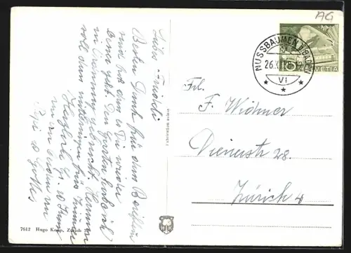 AK Nussbaumen /Aarg., Ortsansicht mit Flusspartie