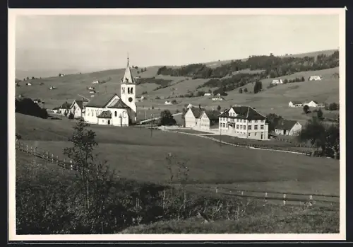 AK Eggerstanden /App. I. Rh., Ortsansicht mit Kirche