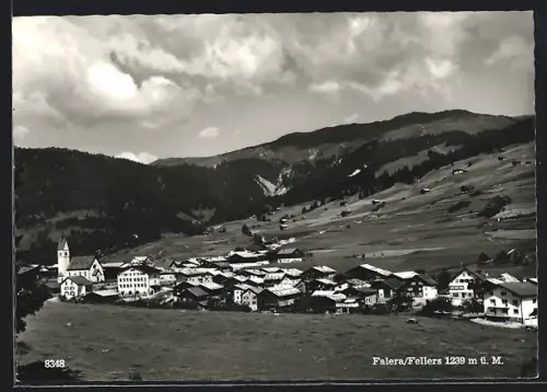 AK Falera, Ortsansicht mit Blick übers Land