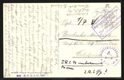 AK Langenbruck /Basl. Jura, Gesamtansicht mit Umland