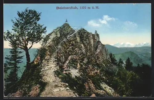 AK Belchenfluh, Blick auf die Bergspitze