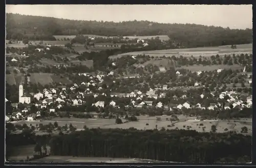 AK Seengen /Aarg., Ortspanorama mit Umland