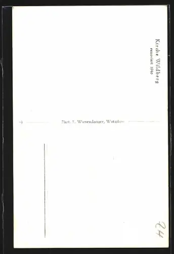 AK Wildberg, Kirche, Innenansicht mit Kanzel