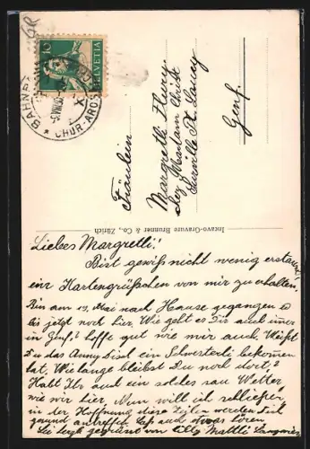 AK Langwies, Blick auf die Kirche