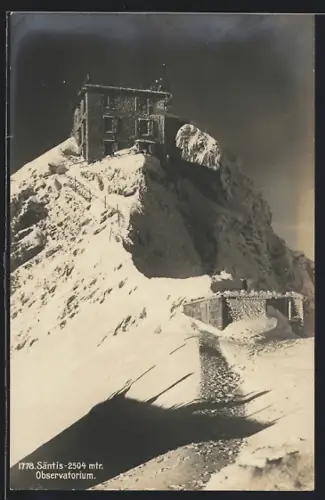AK Säntis, Blick auf das Observatorium