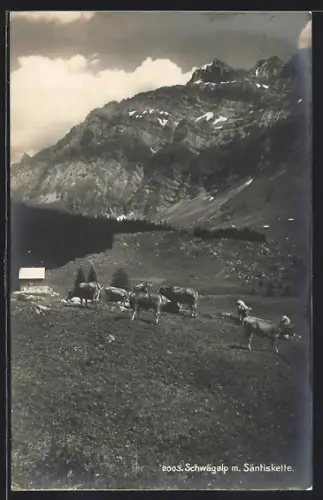 AK Schwägalp, Bergidyll mit Säntiskette