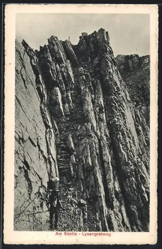 AK Säntis, Blick auf den Lysengratweg