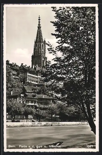 AK Bern, Partei a. d. Aare m. Münster