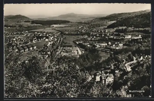 AK Wettingen, Gesamtansicht aus der Vogelperspektive