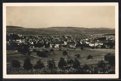 AK Uster, Ortsansicht mit Umgebung