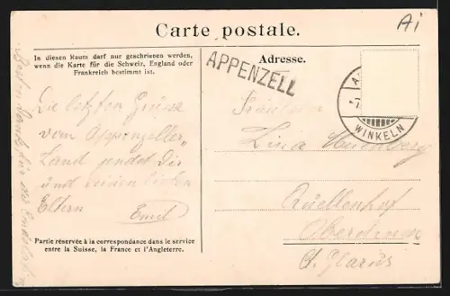 AK Säntis, Blick auf das Wildkirchlein