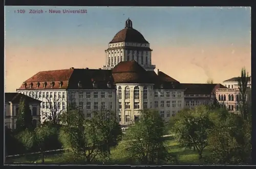 AK Zürich, Blick auf die neue Universität