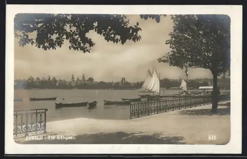 AK Zürich, Partie am Utoquai