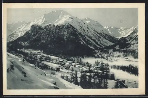 AK Pontresina, Rosegtal im Schnee