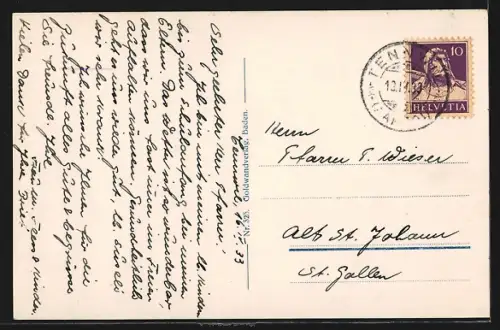 AK Meisterschwanden am Hallwilersee, Ortsansicht vom See aus