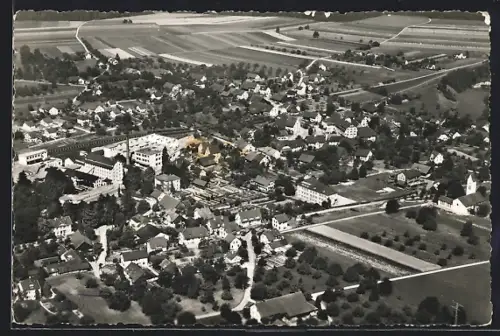 AK Niederlenz /Aarg., Verkehrs- & Verschönerungsverein aus der Vogelschau