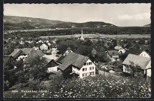 AK Neuenhof /Aarg., Ortsansicht mit Kirche