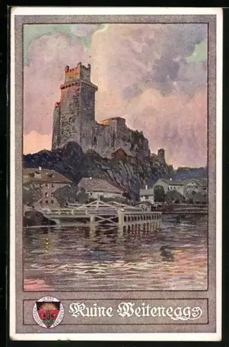 AK Deutscher Schulverein NR: 134, Ruine Weitenegg