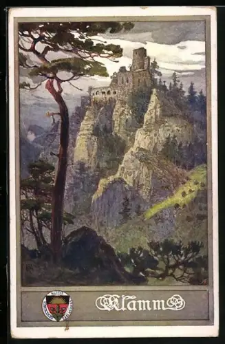 AK Deutscher Schulverein Nr. 182: Klamm, Burgruine