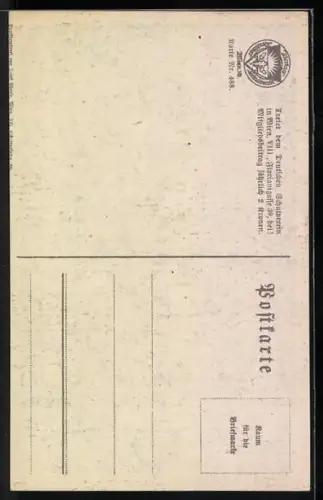 AK Deutscher Schulverein NR: 488, Scheffel Ekkehard, und umfasste mit starkem Arm die Herzogin