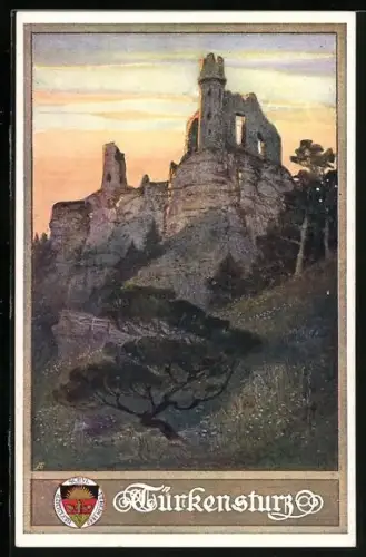 AK Deutscher Schulverein Nr.183: Burgruine Türkensturz